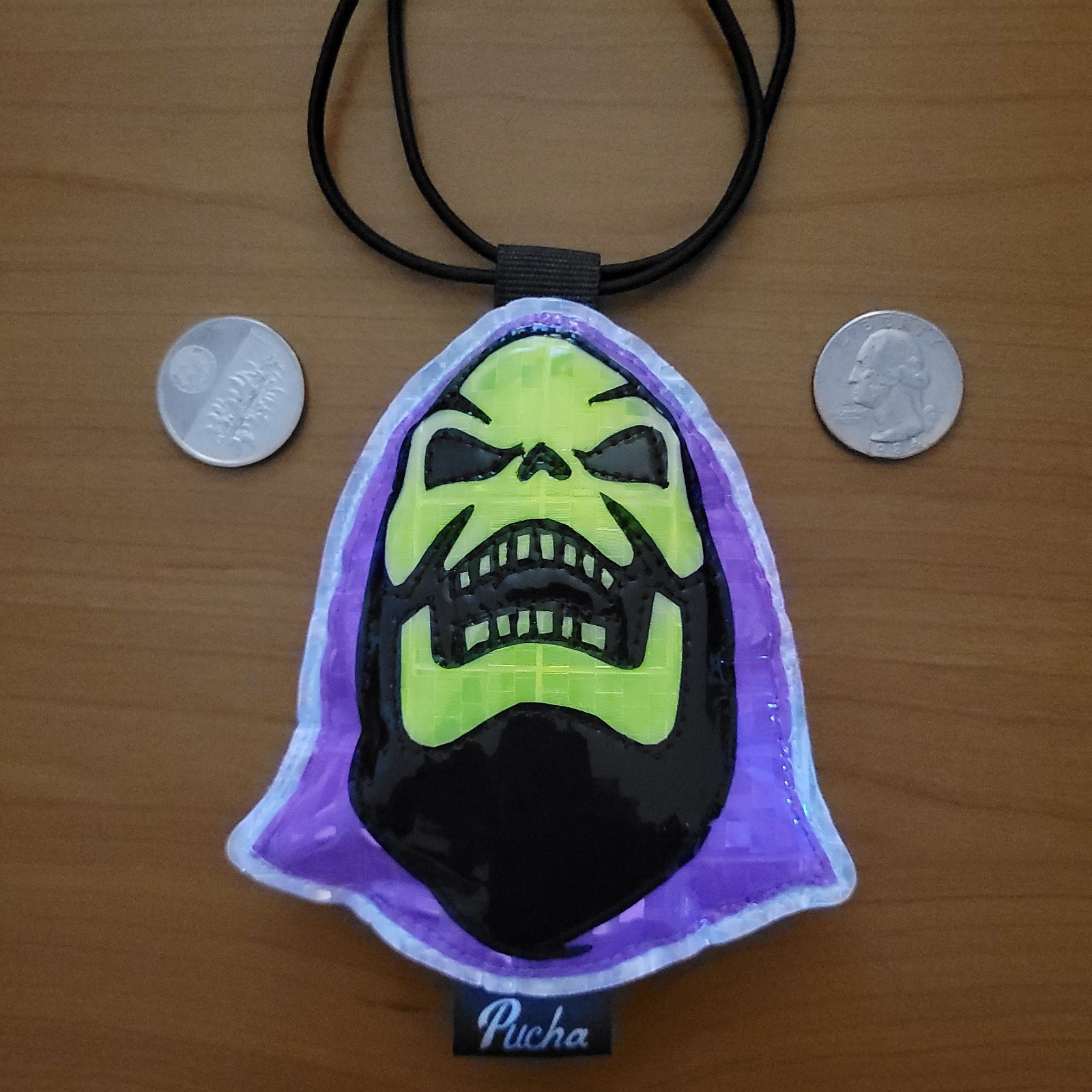 Hanging Reflector SKELETOR by @PuchaCreations For Bikes And Bags