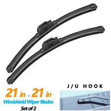 Juyioudy 21"+21" Front Windshield Wiper Blades Fit For Peugeot 405 1989,Set of 2