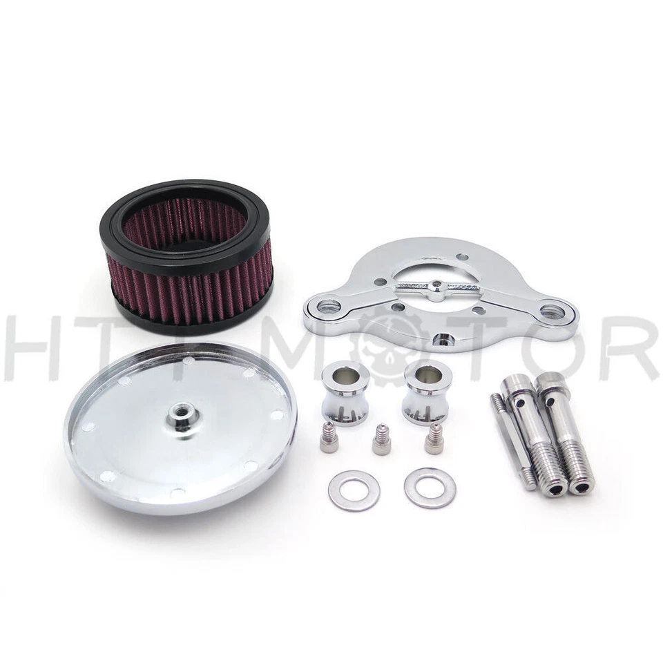 Sistema de filtro de admissão de purificador de ar para Harley Sportster XL883 XL1200 1988-2015 Chr - Imagem 2 de 4