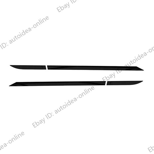 6pcs Black Door Side Molding Trim+Front Rear Bumper Trim For Toyota C-HR 2025 - Picture 9 of 11