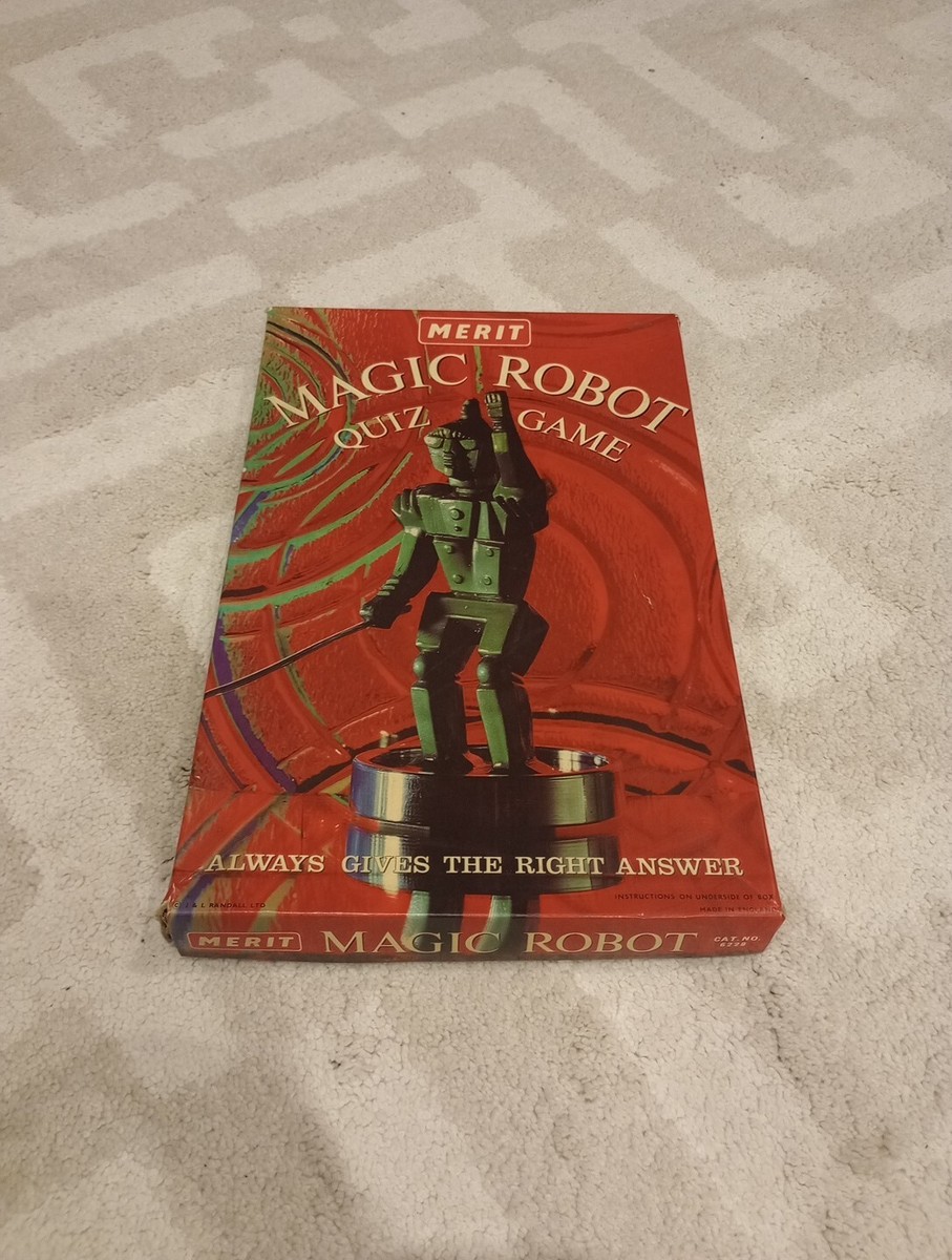Merit MAGIC ROBOT QUIZ GAME Vintage Retro 1950s NO 6228 J&L