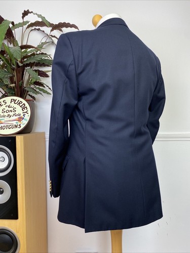 TURNBULL & ASSER (42R) Zweireiher Marine + Goldknopf Military Blazer Jacke - Bild 6 von 23