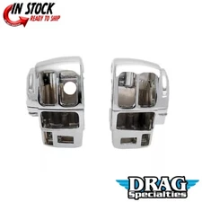 Drag Specialties 0616-0091 Chrome Switch Housings - 08-13 Touring Radio & Cruise