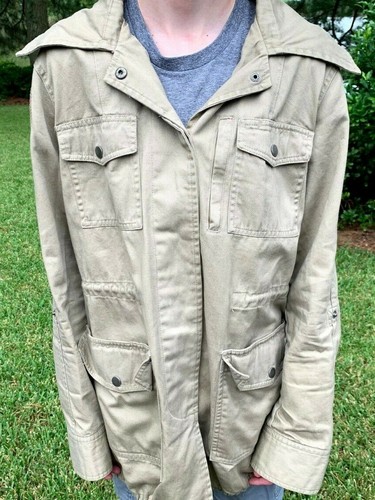 Ladies Hurley Hooded Light Brown Wind 