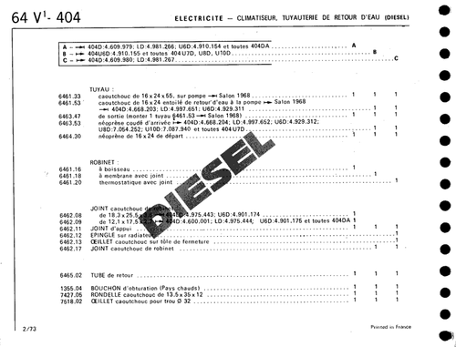 Joint torique 12,1 x 17,5 - 2,7 robinet chauffage Peugeot 403 404 2ème montage - Picture 7 of 8