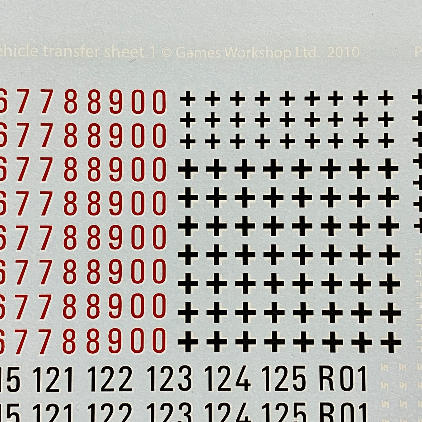 Feuille De Transfert Infanterie Warhammer 40K - Empire T'au - Occasion - Réf P-00AF9