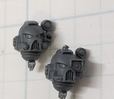 Warhammer 40k Space Marine Bits Devastator Targeter Helmet Heads Set 24