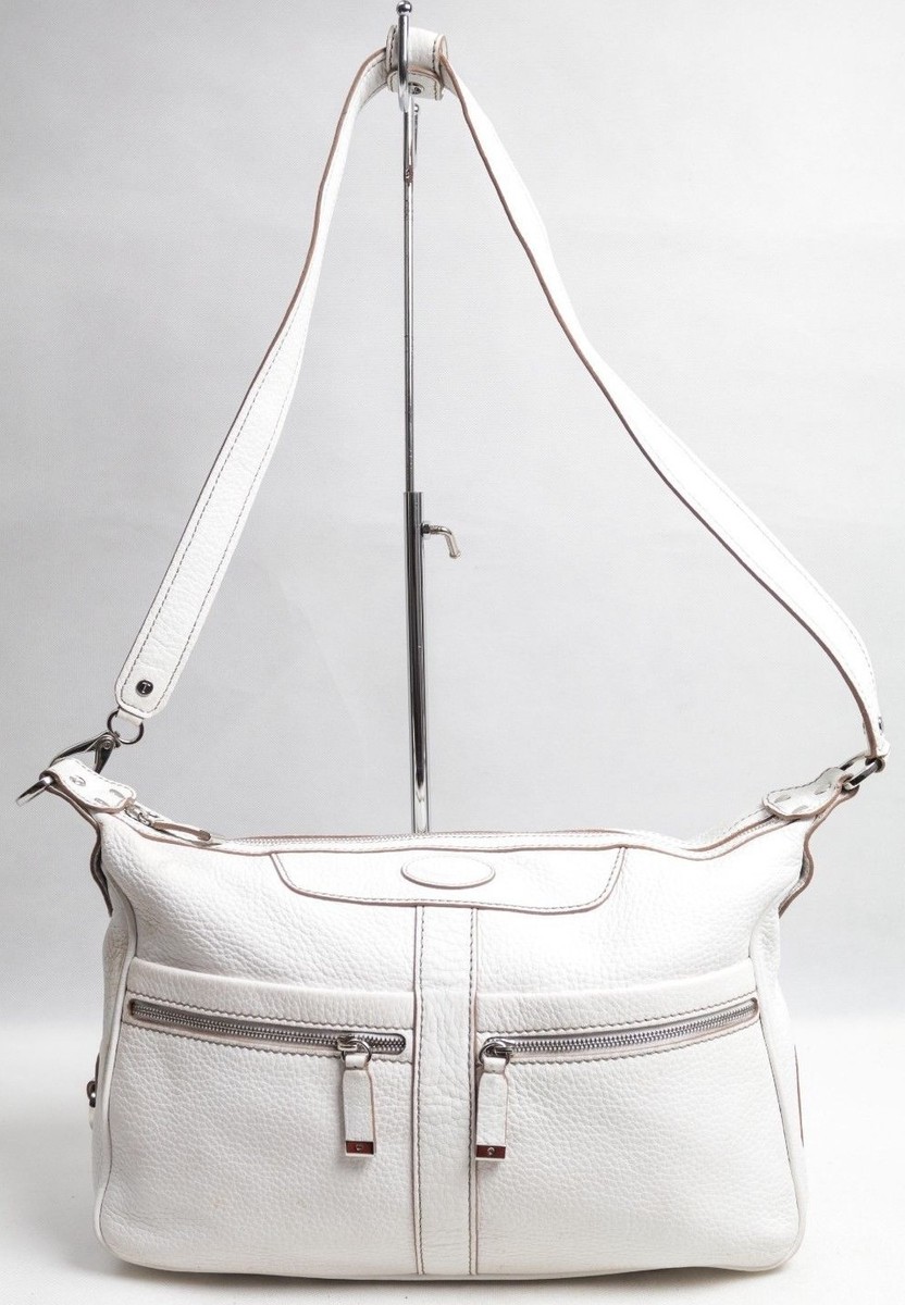 Sac Bandoulière Tod's En Cuir Orange - Occasion Bon état, Fabriqué En Italie, Taille Moyen