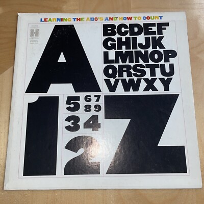 VINTAGE RARE LEARNING THE ABC s AND HOW TO COUNT LP Harmony Records HS 14509