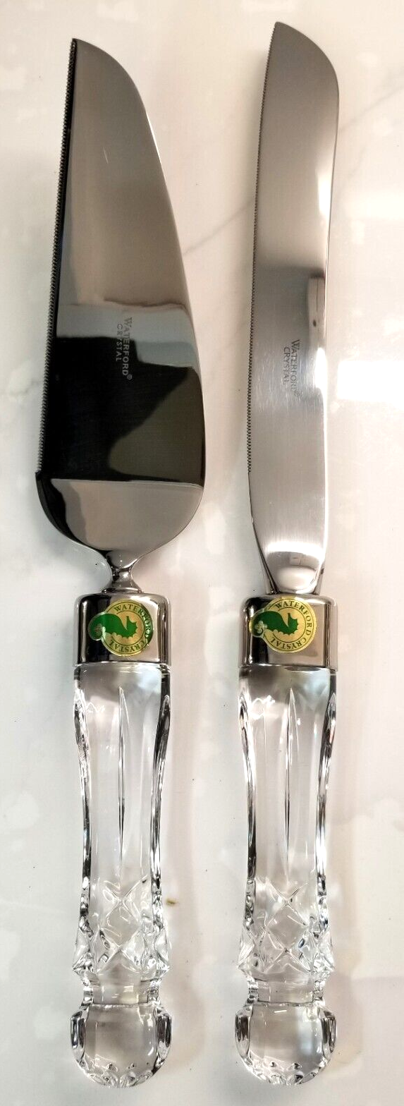 Waterford Lismore Cake Knife and Server Set 2piece Boxed eBay