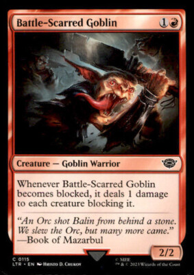 MTG Battle-Scarred Goblin #115 LTR Eng. Common B3212