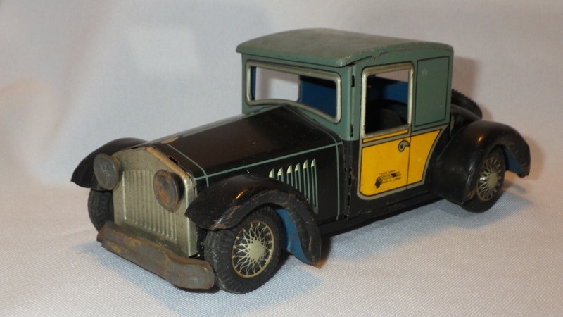 Vintage Ichimura Tin Litho Friction Car Model T Ford Coupe - Made in Japan