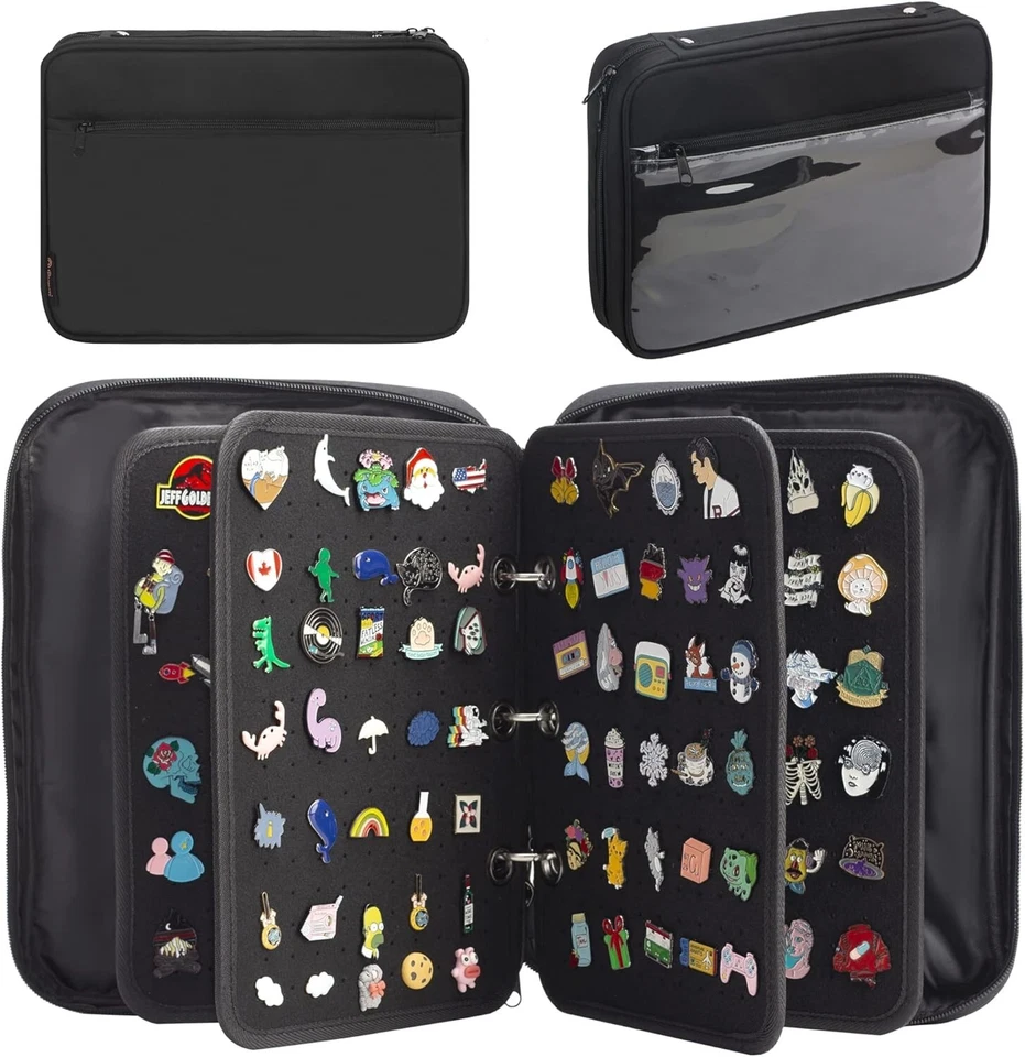 Elegant Travel Pin Collection Case With Velvet Lining - Great Gift Idea - Image 3 of 4
