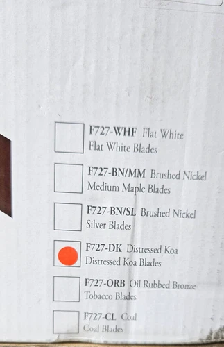 Minka-Aire F727-DK Rudolph 52'' Ceiling Fan with Wall Control, Distressed Koa - Picture 2 of 2