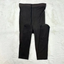 2 Lined Warm Winter Tights Women One Size Black