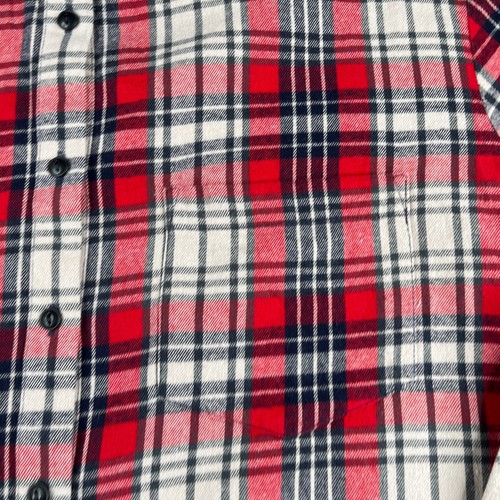 Madewell Flanellhemd XL Oversized rot kariert Damen Knopfleiste Langarm - Bild 3 von 13