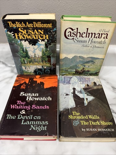 Lot of 4 Susan Howatch HCBJ Waiting Sands Cashelmara Dark Shore & More Gothic