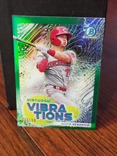 2022 Bowman Chrome Virtuosic Vibrations Austin Hendrick #VV-9 Green 35/99
