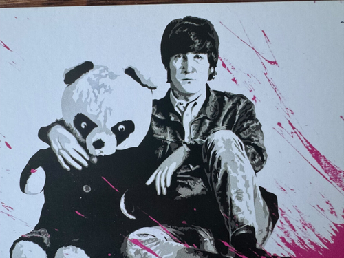 MR BRAINWASH - John Lennon /The Beatles Exhibition promotional card 2011 - Picture 3 of 6