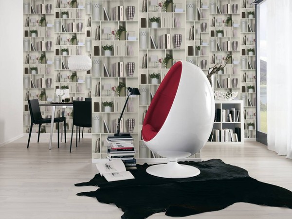 Eur 3,37/Qm / Tapete Lutece Authentic Walls Ii Wand BüCherregal Modern 51185209-image