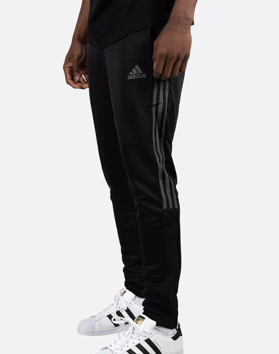 Adidas Tiro 21 Men’s Soccer Black Gray Athletic Bottoms Jogger Track Pant  #490