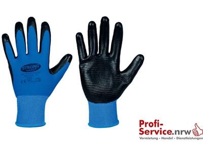 24 Paar Gr. 9 Nitrilhandschuhe Mechanikerhandschuhe *PROFILGRIP* STRONGHAND