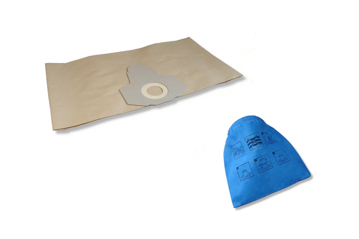 5 sacchetti per aspirapolvere 30 litri marrone sporco grossolano