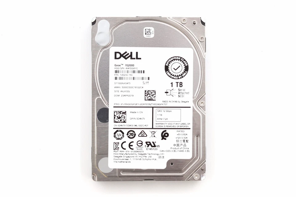Dell ST1000NX0473 1TB 2.5" 12Gb/s 8MB 7.2K RPM SAS Drive Dell P/N: 0D4N7V Tested - Image 2 of 4