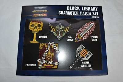 Black Library Character Cloth Patch Set GW Iron On Neferata Kal Stern Eisenhorn