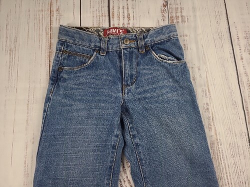 LEVI'S 549 RELAXED STRAIGHT JEANS GIRLS SIZE 7 ADJUSTABLE WAIST - Picture 10 of 19