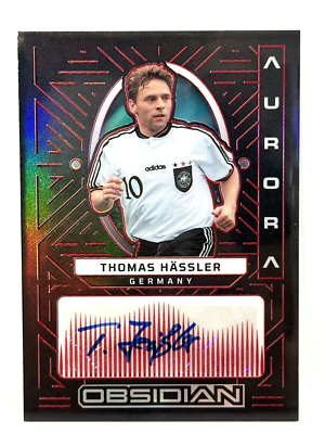 2022-23 Panini Obsidian Aurora Autograph Thomas Hassler Red