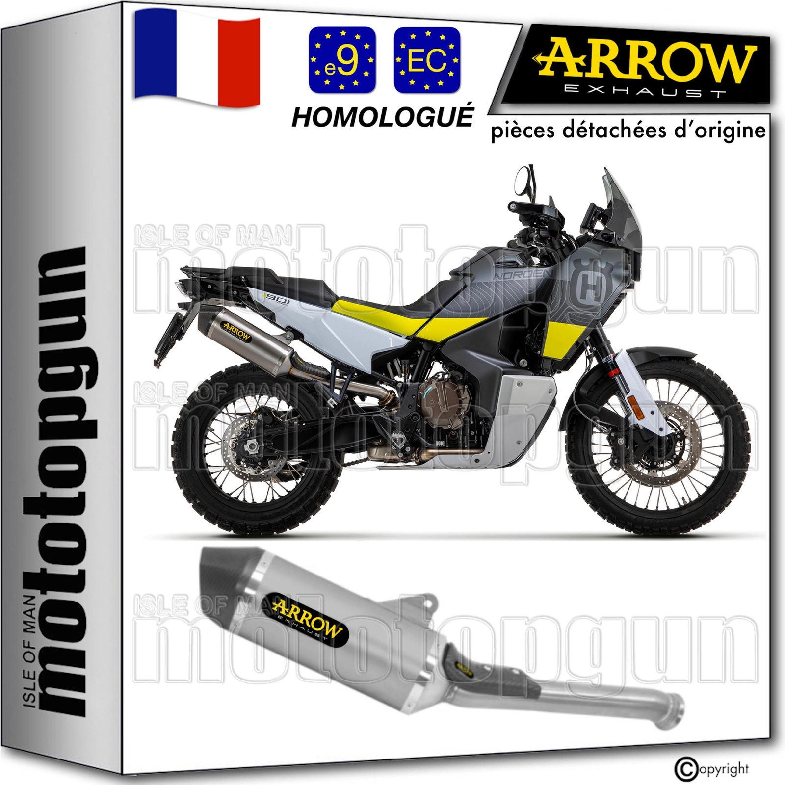 Pot Arrow Race-Tech Husqvarna Norden 901 2022 : réduisez le poids et liberez la sonorité