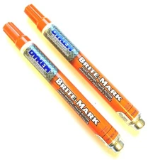 DYKEM MARKERS BRITE-MARK 2 PC INDUSTRIAL ALL PURPOSE ORANGE #84005
