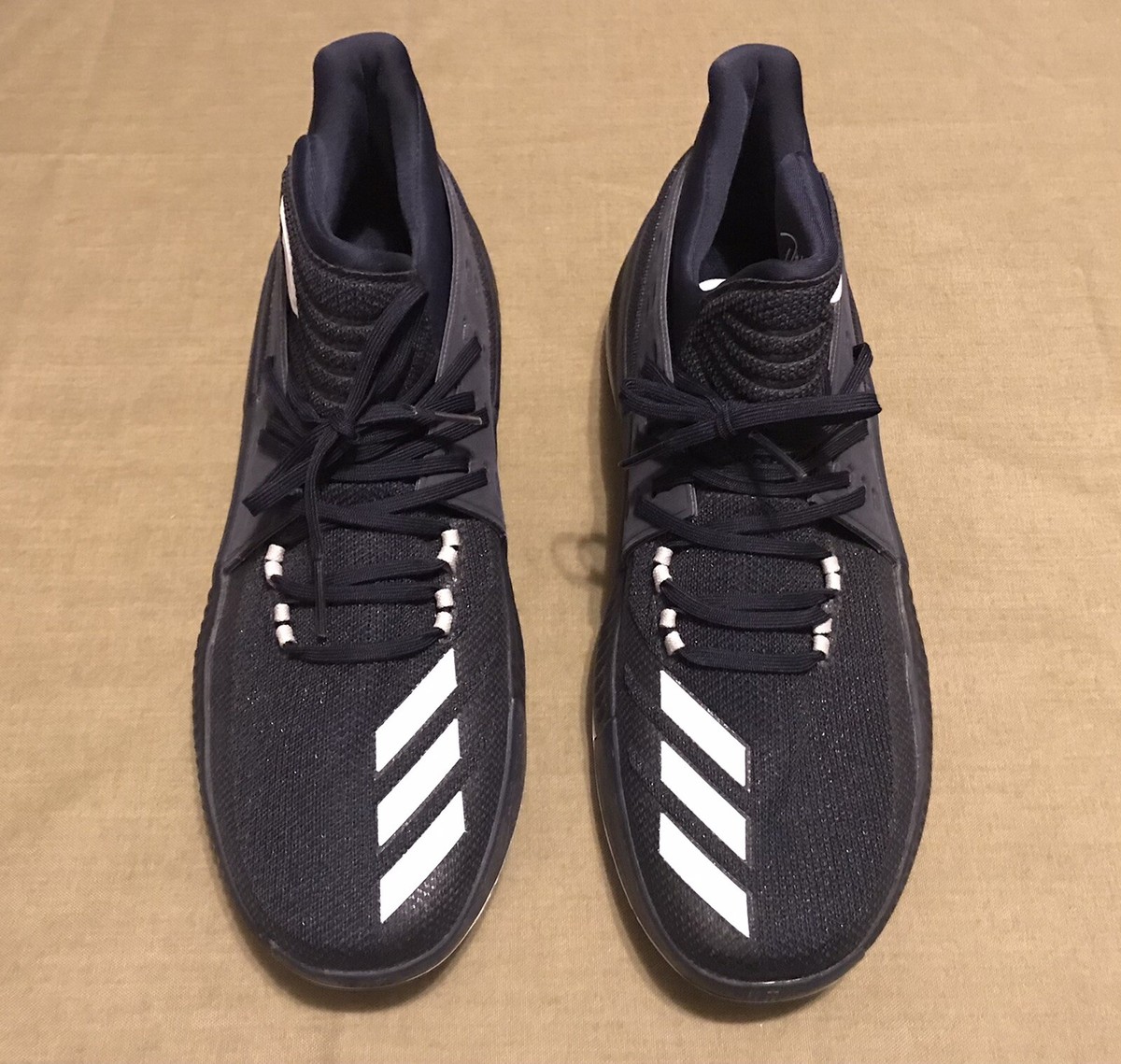 2017 Adidas Mens Dame 3 Basketball Shoes Navy Blue Lace Up Sneakers BY3190 Sz 12 2017 Adidas Mens Dame 3 Basketball Shoes Navy Blue Lace Up Sneakers BY3190 Sz 12