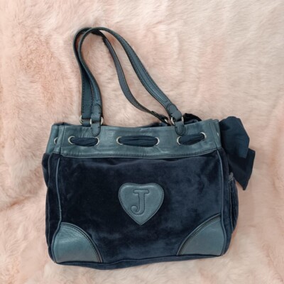 Juicy Couture Daydreamer Bag Purse Tote Vintage Bow Ribbon Heart