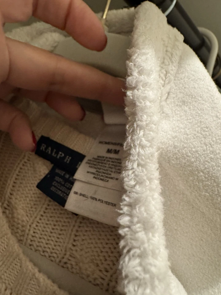 Chaqueta polar The North Face beige cremallera completa para mujer talla M Foto 2 de 2