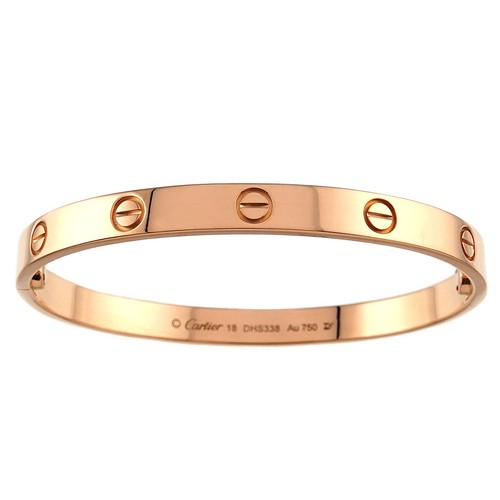 Cartier Love Bracelet Bangle 18K Pink Gold 750 Size18 90256625 - Picture 2 of 8