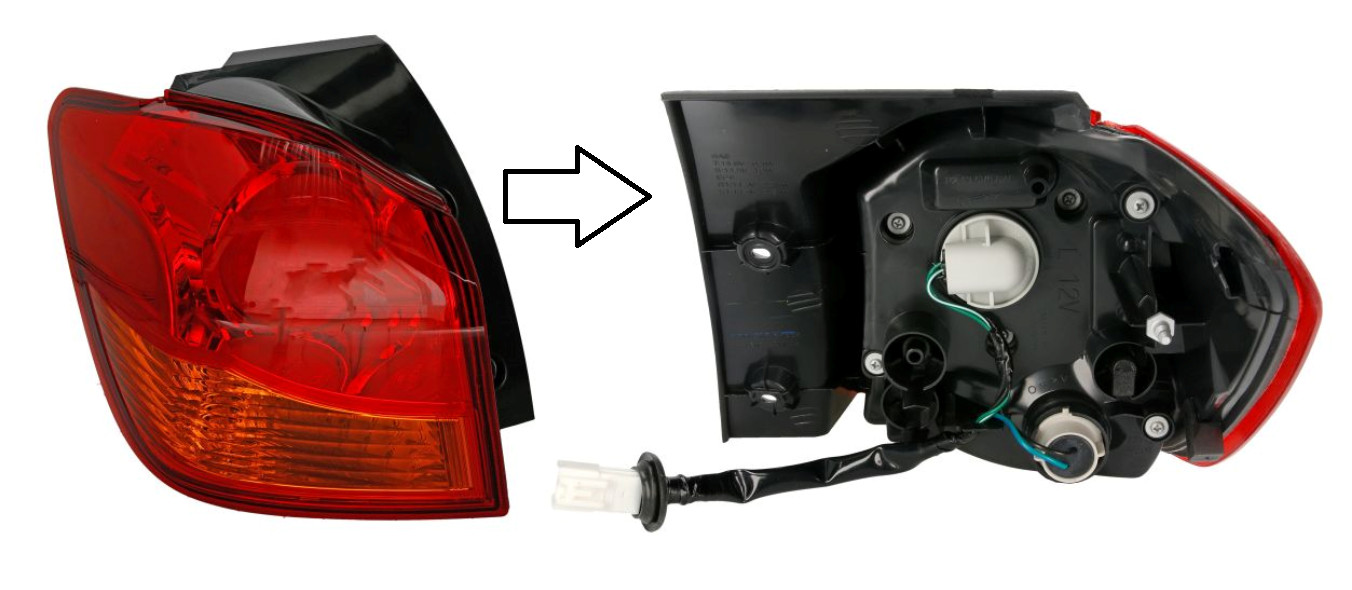 Lampe feu arriere gauche Mitsubishi ASX 2013 2014 2015 2016 bloc optique arriere