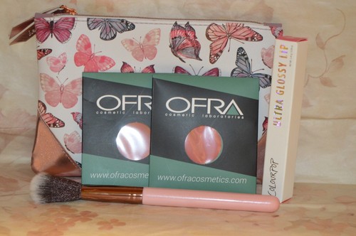 2x OFRA Blush In Chameleon & Colourpop Ultra Glossy Lip~Brush/ Bag "Good Deal" - Picture 2 of 4