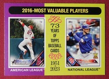2024 Topps Heritage #209 Kris Bryant/Mike Trout MVP Angels Cubs