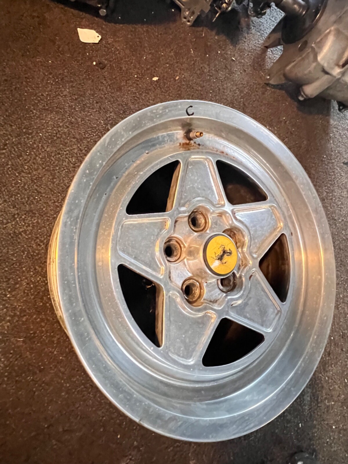 (C) 1 Ferrari 208,308  Road Wheel Rim TRX  165TR 390 Part # 117000