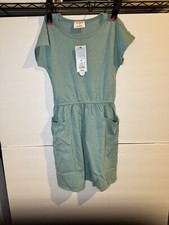 NWT Cat Jack T-Shirt Dress with Pockets Green Girls Size Medium