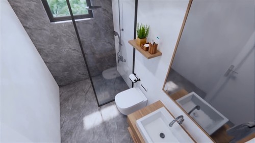Piani design casa 33x56 10x17 metri 6 letti 8 bagni tetto piano PDF e A4 copia rigida - Foto 19 di 24