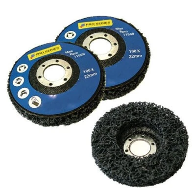 3 X PAINT & RUST REMOVER GRINDER WHEEL DISC FOR 115MM (4 1/2") ANGLE GRINDERS