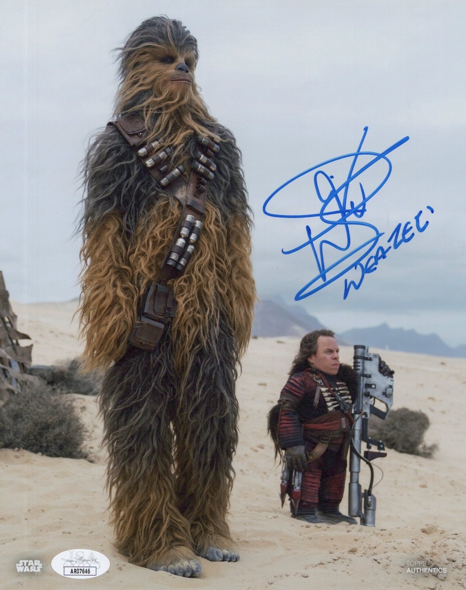 Solo: A Star Wars Story - Topps - Warwick Davis signed Weazel 8x10
