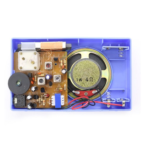 Super Heterodyne Radio Receiver 6 Transistor Schematic+Enclosure Speaker DIY Kit - Zdjęcie 11 z 20