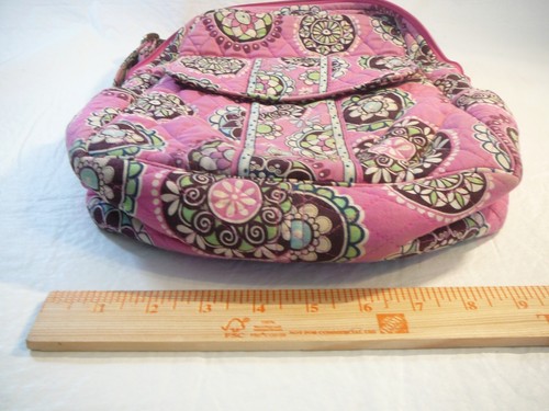 Vera Bradley Used Cupcakes Pink 2009 Backpack *RETIRED* Book Bag Back Pack - Picture 7 of 11