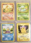 Squirtle Bulbasaur Charmander Pikachu Base Set Unlimited NM 1999 WOTC Starters