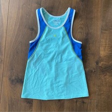 Pearl Izumi Teal and Navy with lime stitching Tank Top size M