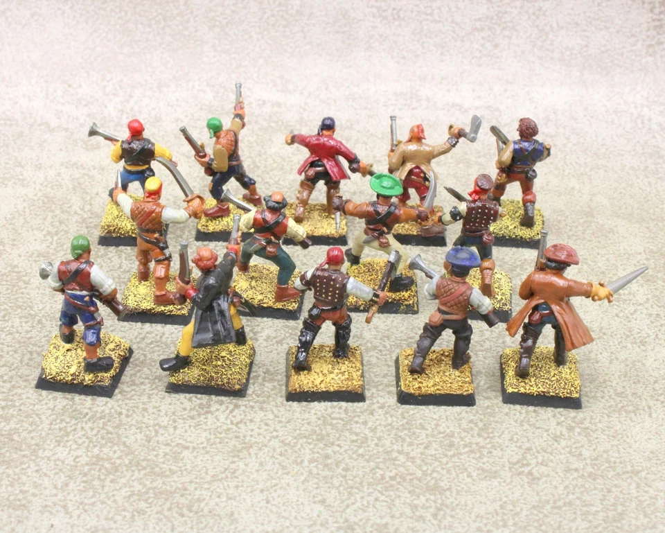 Empire Mordheim WARBAND x14 Human Militia Painted GW 35158 - Image 3 of 3